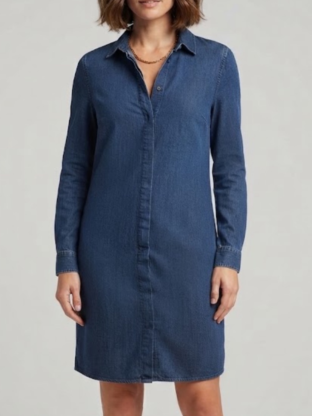 Coldwater Creek Blue Tencel Dress